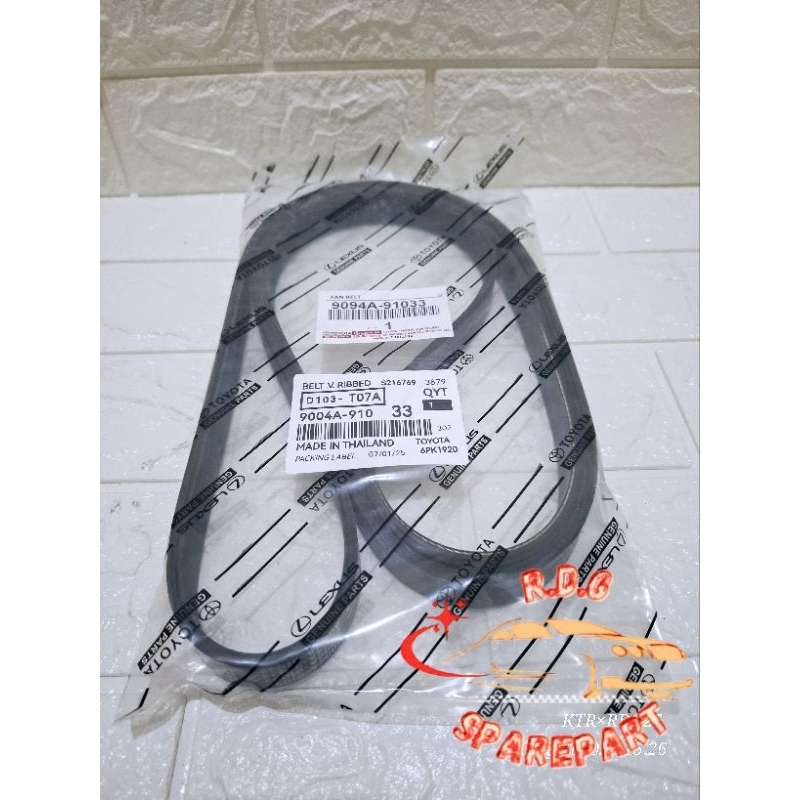 FAN BELT - 6PK1920 AVANZA / RUSH /TERIOS - 9004A - 91033 TALI KIPAS