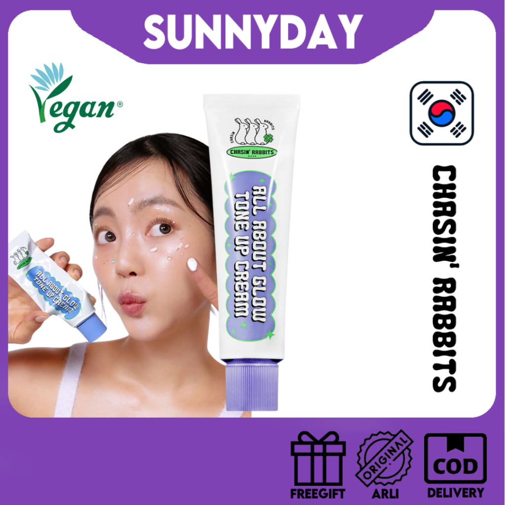 (STOK READY) Chasin'Rabbit All About Glow Tone-Up Cream SPF50+ PA++++ 50ml