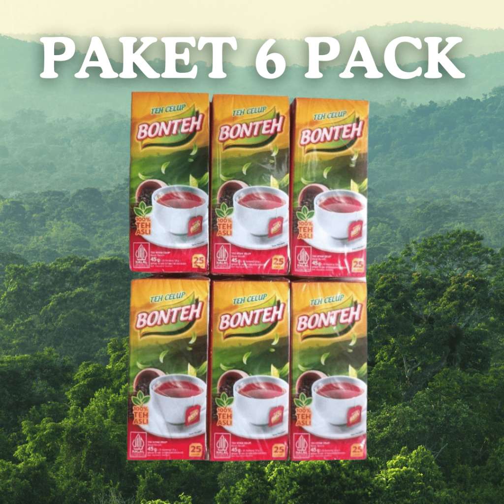 

(PAKET 6 BOX) BONTEH TEH CELUP Kotak Box isi 25 pcs x 6 pack