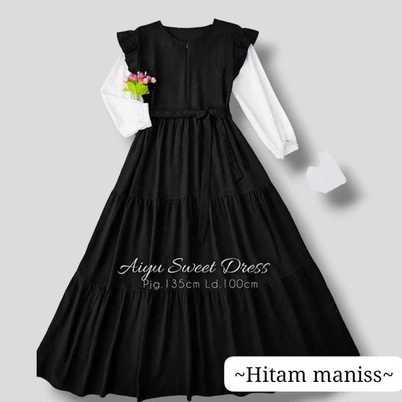 baju kekinian wanita 2024 gamis muslim anak perempuan 12 tahun dress anak remaja 15 tahun