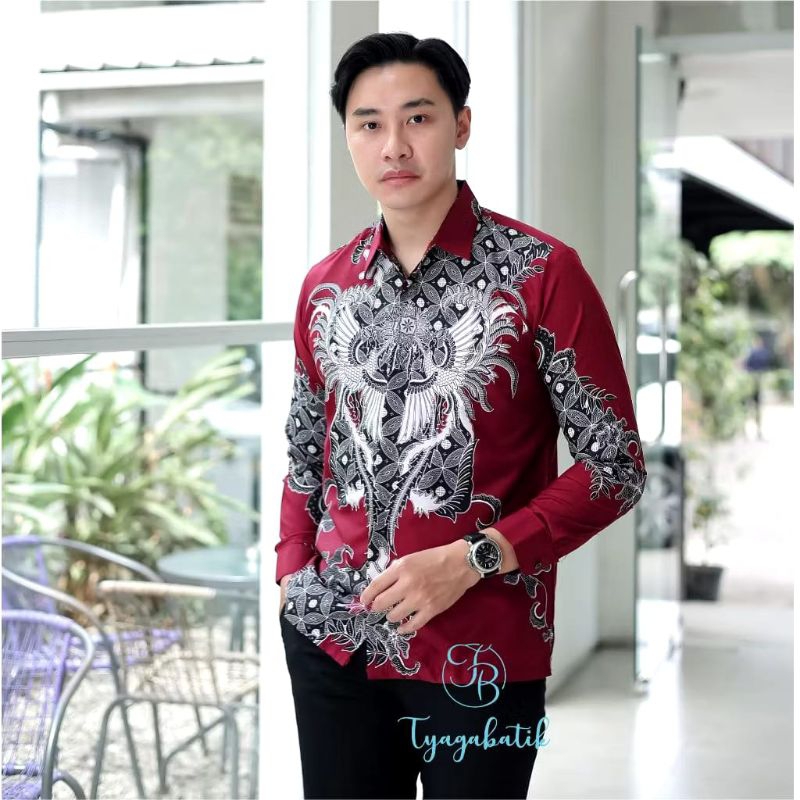 Baju batik kemeja pria dewasa kekinian hits terbaru baju batik terbaru