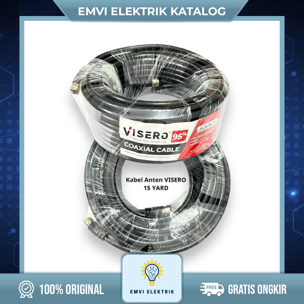 KABEL ANTENA TV DIGITAL 20 METER VISERO / KABEL ANTENA TV DIGITAL/ Kabel Parabola