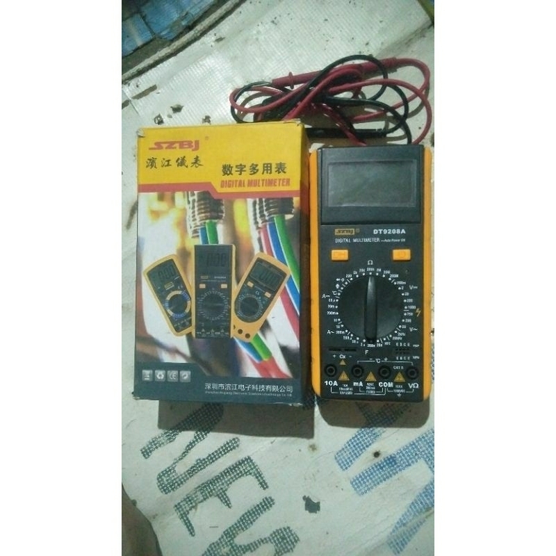 Digital multimeter power off type DT9208A