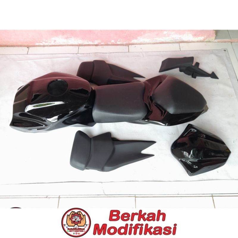 Cover Kondom Tangki Body Belakang Model Ninja 250FI PNP Yamaha Byson Karbu 2010-2014