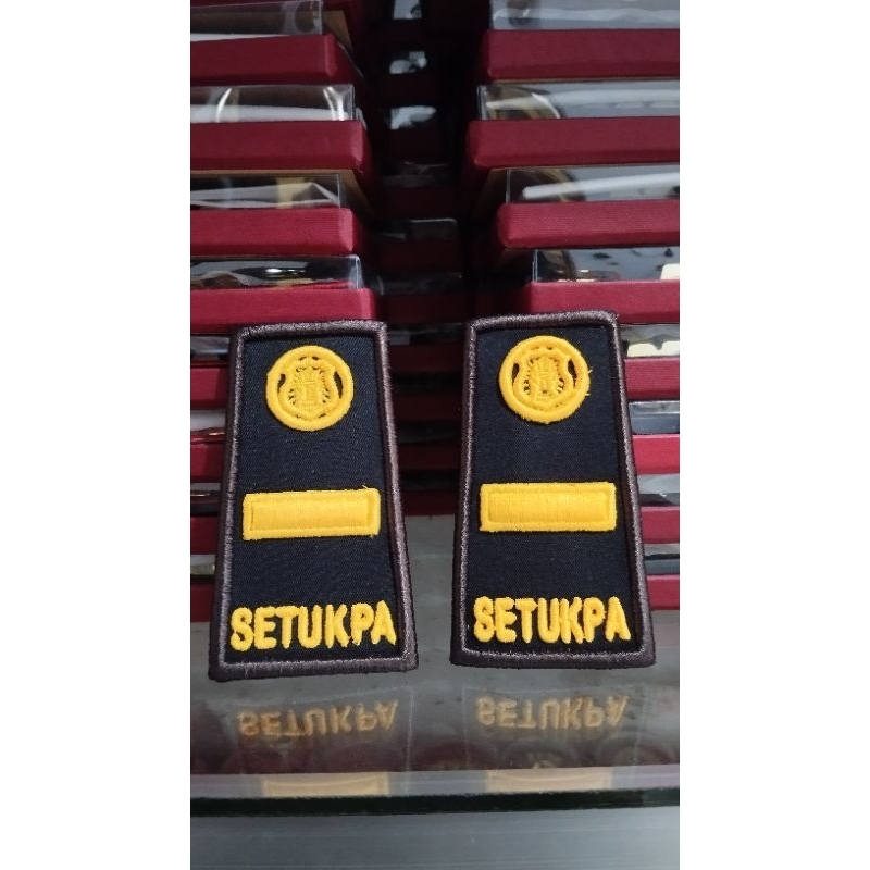 Pangkat setukpa PDL | Pangkat bordir siswa setukpa | Pangkat setukpa timbul