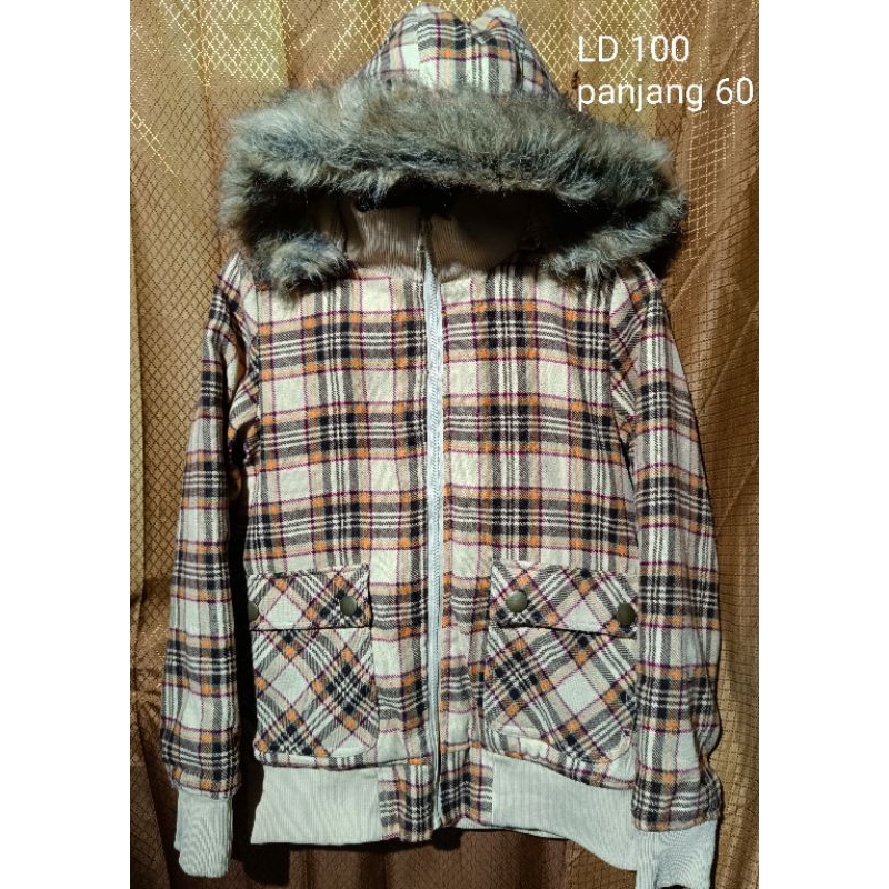 jaket wol hoodie jaket tartan hoodie jaket wol tartan jaket hoodie kotak kotak wol jaket winter wol 