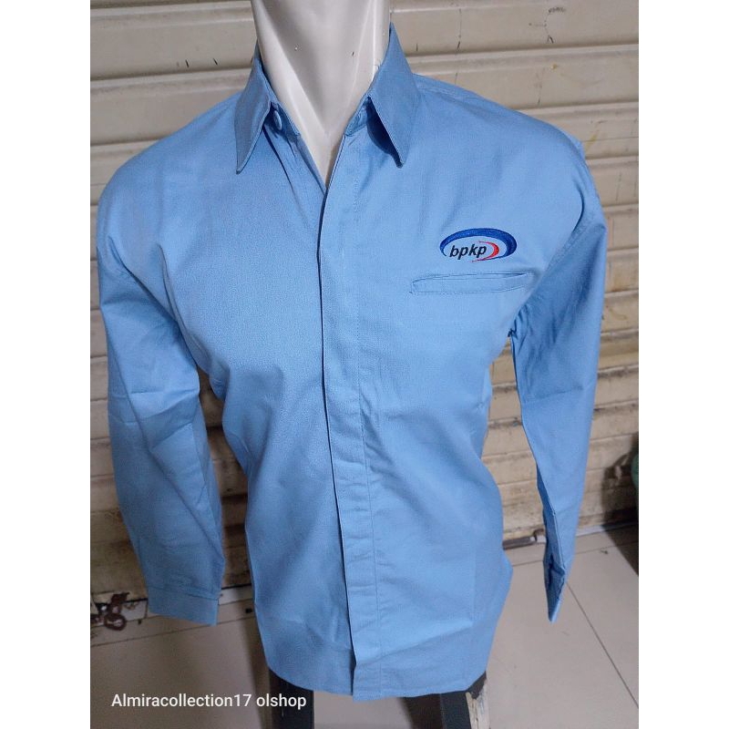 baju BPKP biru muda seragam kerja BPKP warna biru muda