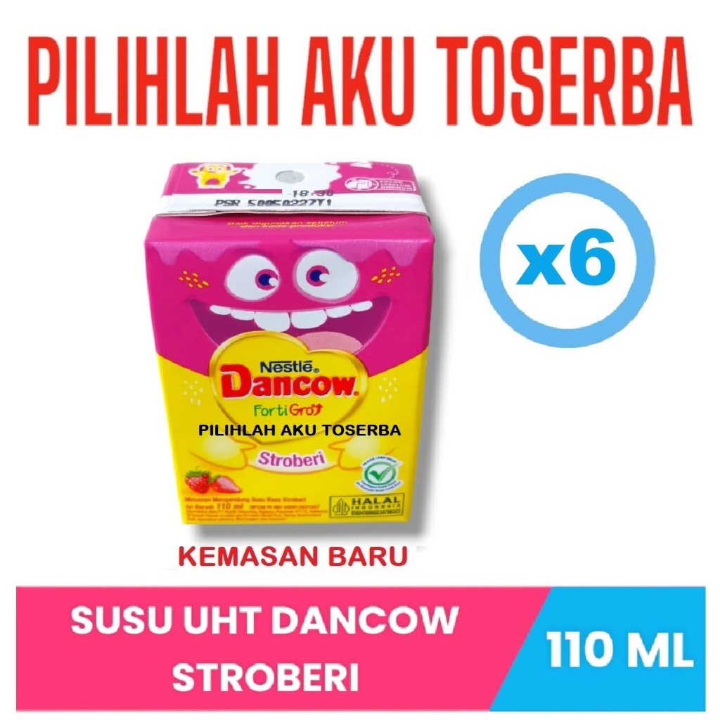 

Susu DANCOW UHT STROBERI FortiGro - 110 ml ( HARGA PAKET ISI 6 PCS )