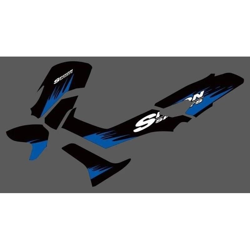STRIPING STICKER NMAX OLD TRANSPARAN DESAIN CUSTOM LIST SIMPEL TERBARU MOTIF SPOON SPORT