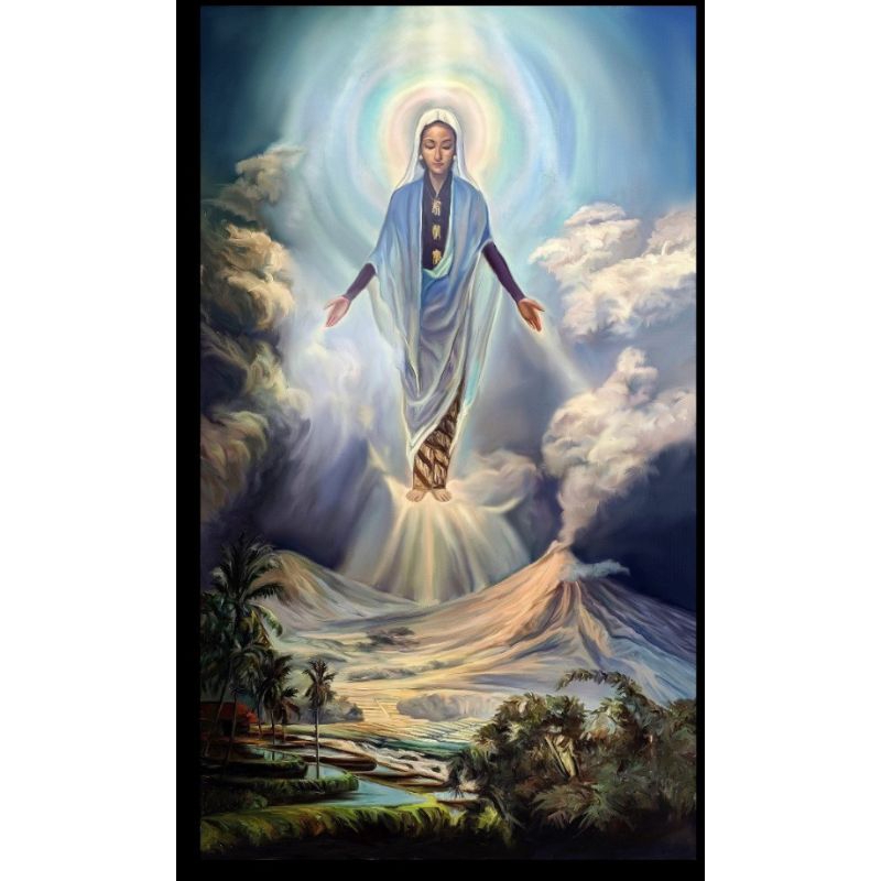 Lukisan Basoeki Abdullah Maria Jawa Assumpta Painting