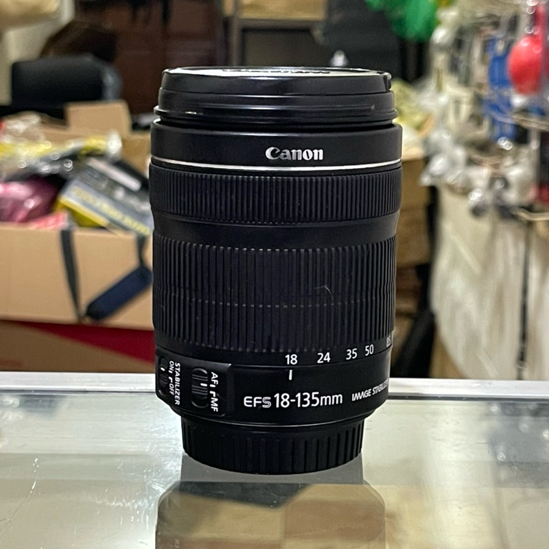 lensa canon 18-135mm IS STM, mulus like new