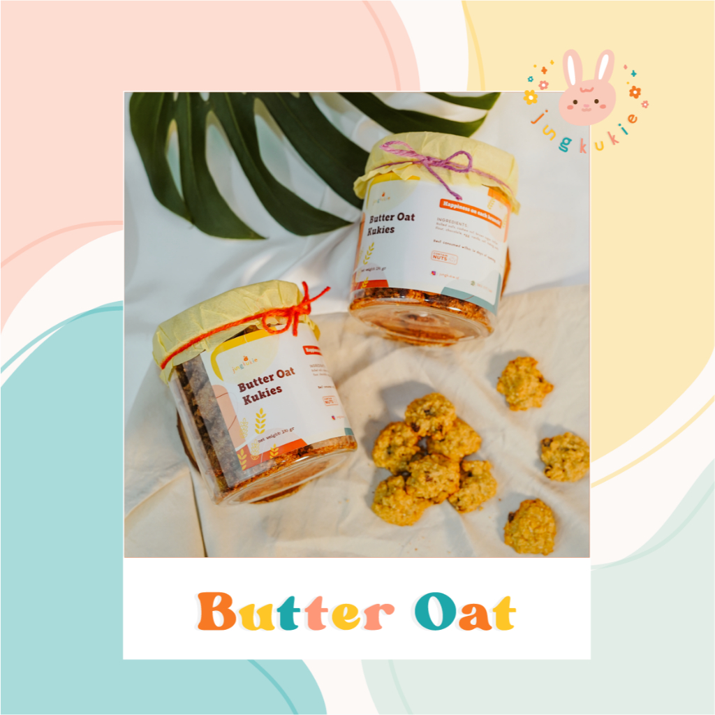 

BUTTER OAT KUKIE (220 gr) by JUNG KUKIE | Kue Kering Hampers / Birthday Graduation Gift