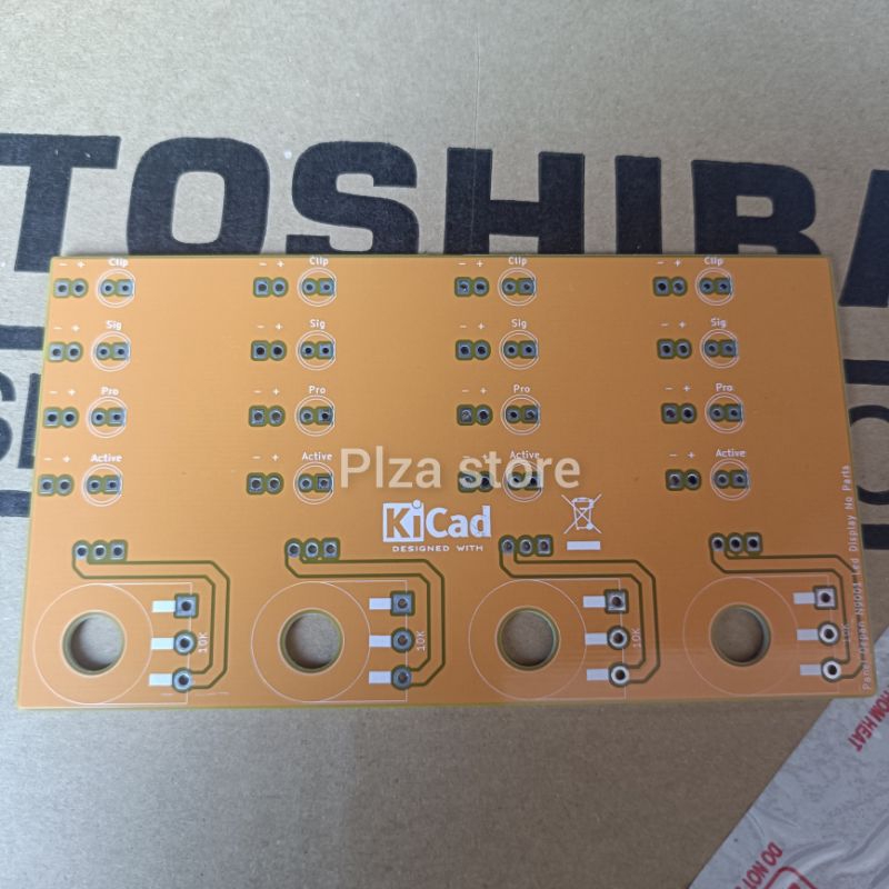 Pcb panel depan N9001/NCX3 4chanel double layer pcb led display depan bok n9001 pcb signal clip akti