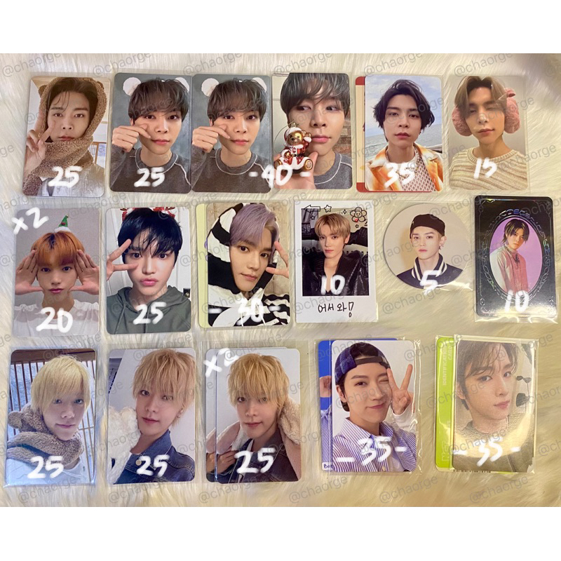 [WTS] READY STOCK PHOTOCARD JOHNNY TAEYONG YUTA TEN SUNGCHAN NCT127 PINK CHRISTMAS CCOMAZ SANRIO THE