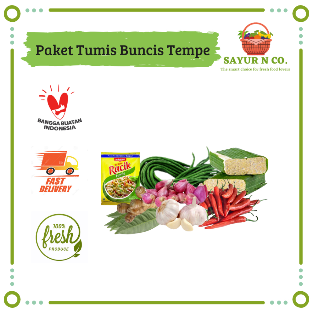 

Paket Masak Tumis Tempe Kacang Panjang | Sayur N Co Bekasi