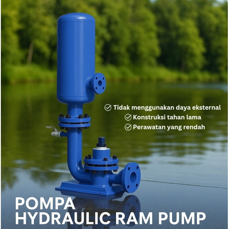 Terlaris Pompa Hydraulic Ram Pump [Pompa Hidram Otomatis Tanpa Listrik]