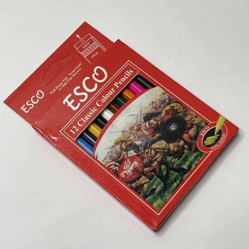 

pensil warna esco pendek & panjang 12 warna
