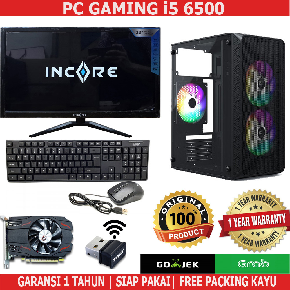PC/KOMPUTER RAKITAN GAMING i5 6500 GTX 750 RAM 16GB FULLSET