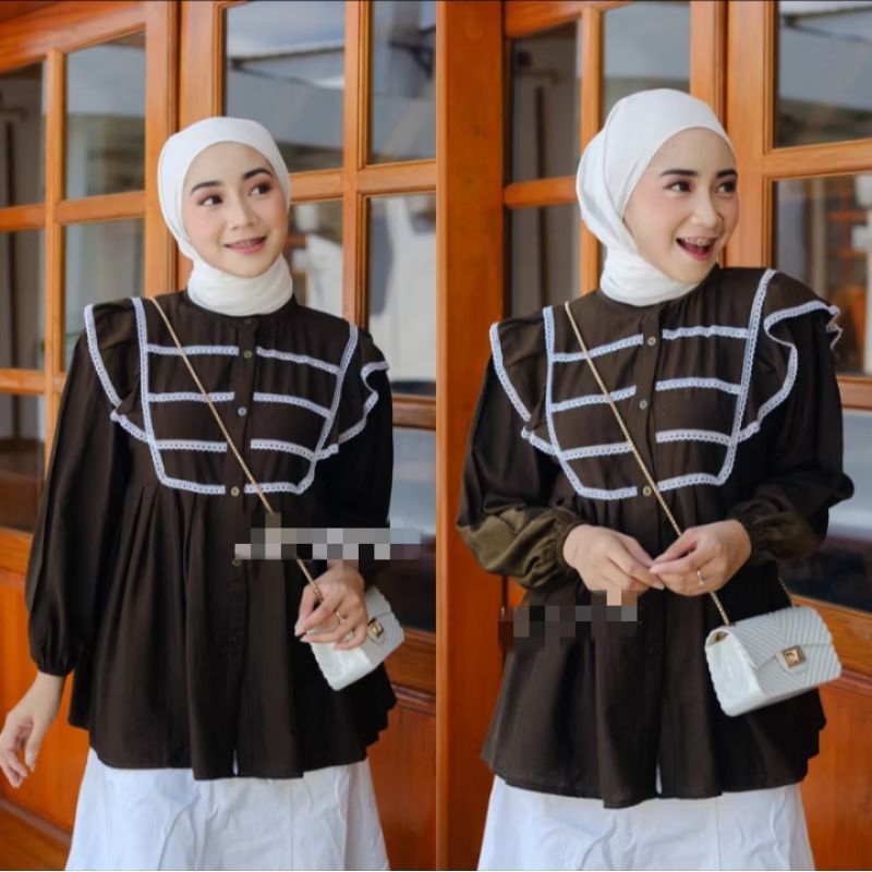 Blouse linen, Kemeja linen wanita