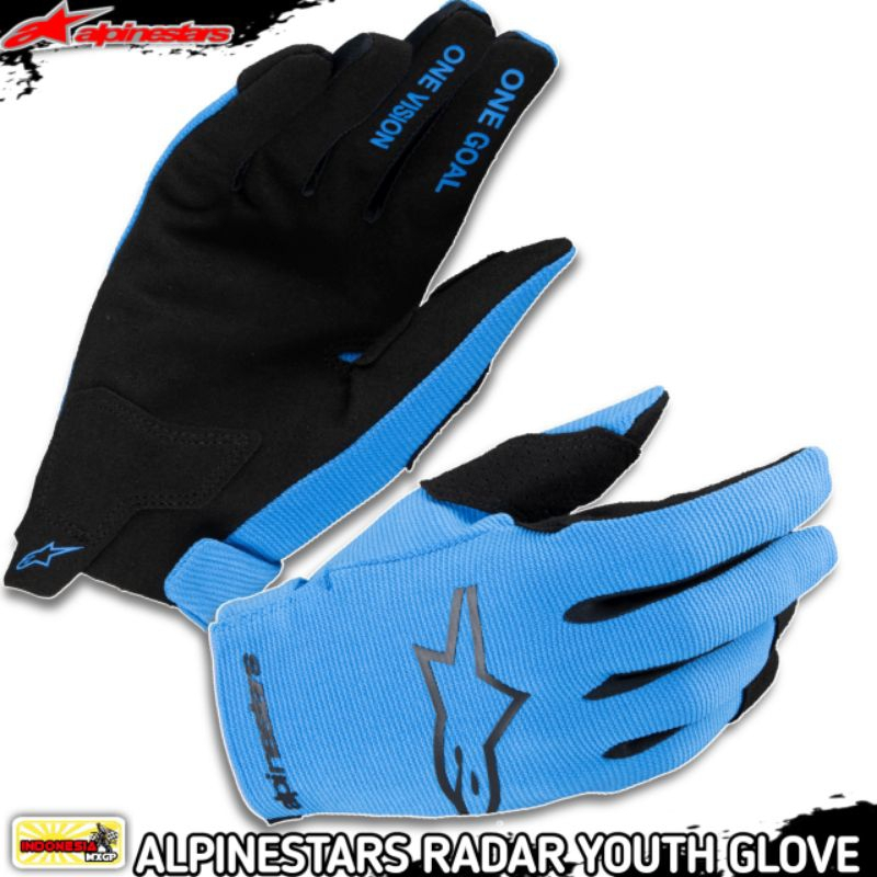 ALPINESTARS RADAR YOUTH GLOVE - SARUNG TANGAN ANAK-ANAK - KIDS - JUNIOR SEPEDA - MINI TRAIL - MOTOCR