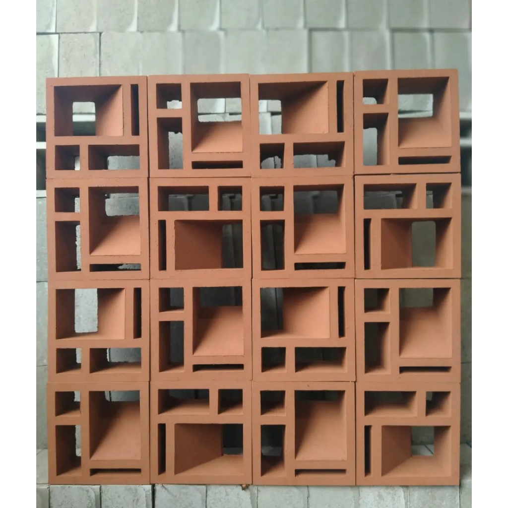 Roster Beton Terracota / Roster Beton Merah Motif LB4