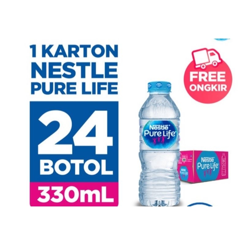 

nestle pure life 330 ml 1 dus isi 24 btl