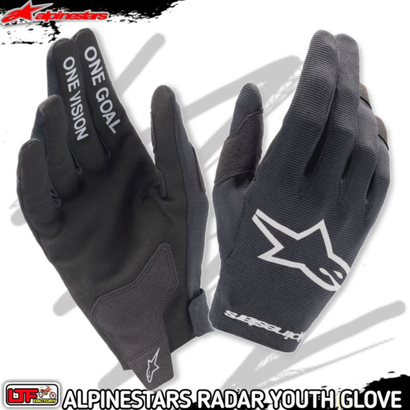 ALPINESTARS MX25 RADAR YOUTH GLOVE - SARUNG TANGAN ANAK-ANAK - KIDS - JUNIOR SEPEDA BMX - MINI TRAIL