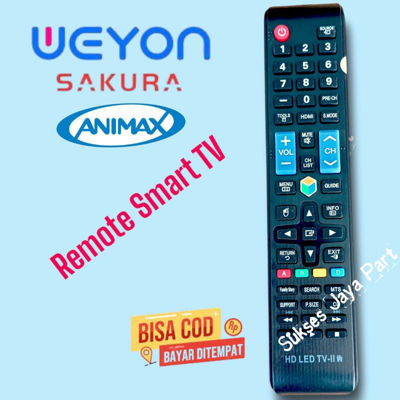 Remote TV Weyon Smart TV Weyon Sakura Animax Android TV