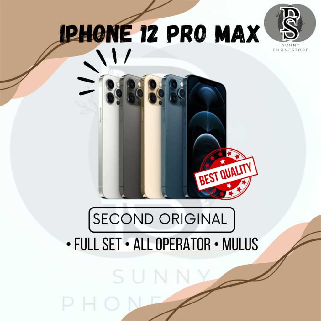 iP 12 PRO MAX 128GB & 256GB SECOND BERGARANSI FULLSET LIKE NEW