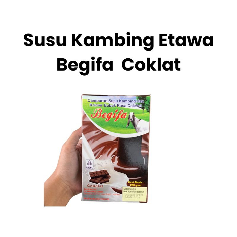 

Begifa Susu Kambing Rasa Coklat @200 gr