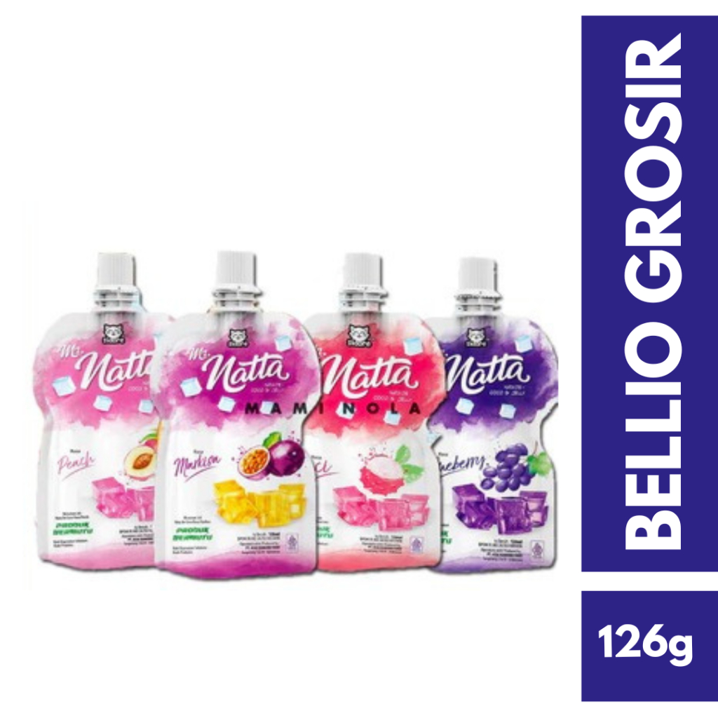 

SIDORE MR NATTA JELLY 126ml NATA DE COCO HONEY PEACH LECI BLUEBERRY MR.NATTA MAKANAN MINUMAN JELI RINGAN