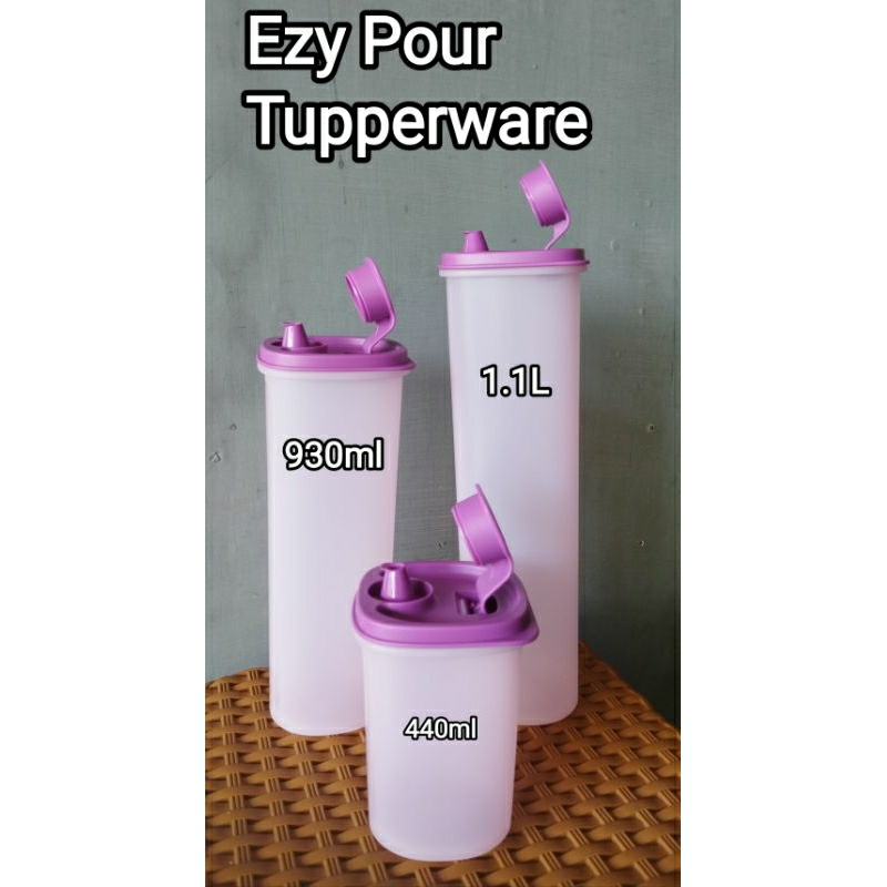 cooking oil/ezy pour tempat minyak 440ml, 930ml, 1.1L Tupperware baru