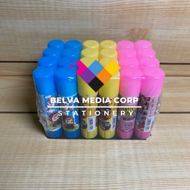

Satu Pack ( 1 Pack x 24 Pcs x 10 Gram ) Glue Stick Lem Stik Animasi Fancy Kecil 10Gram