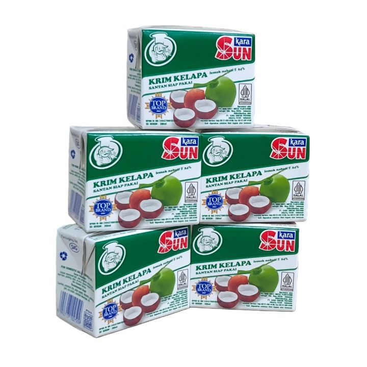 

Santan Kara 200ML Sun Kara Coconut Milk Instant 200 ML/ PCS