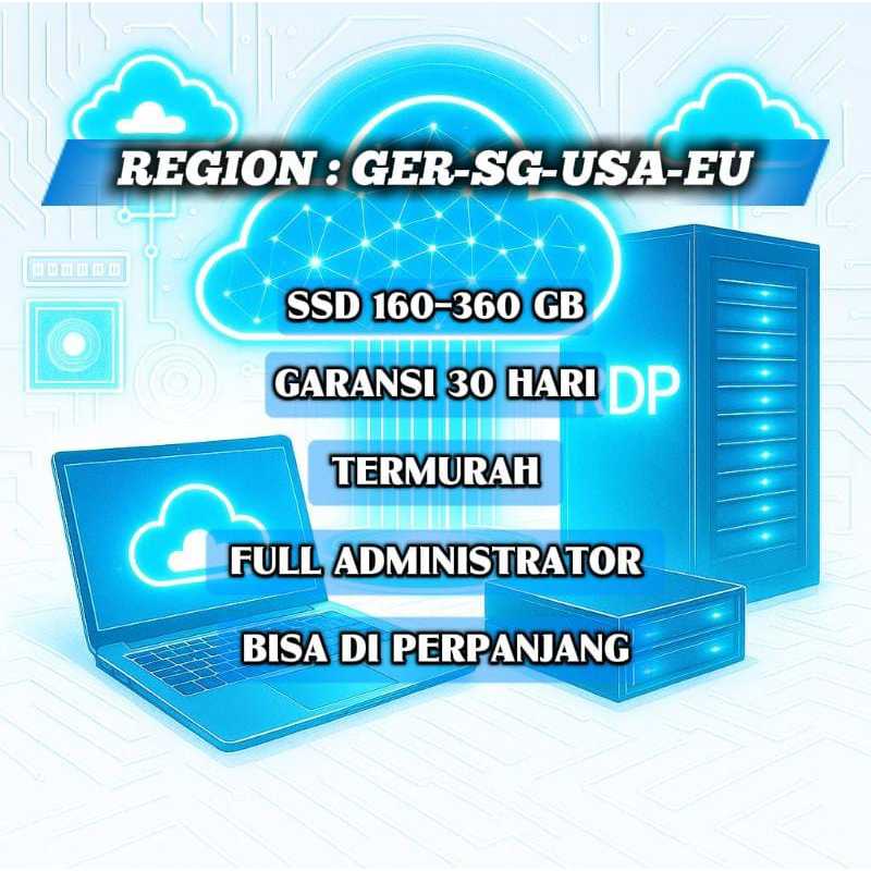 RDP / VPS bulanan termurah bisa diperpanjang full garansi