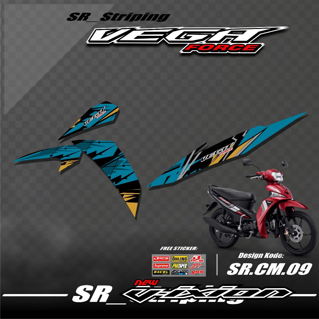 Striping Vega Force / Variasi Vega Force / Vega Force / Stiker Vega Force / Striping Motor Vega Forc