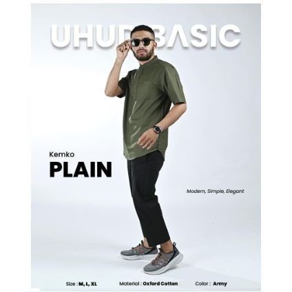 UHUD Kemko Plain Kemaja Koko Pria