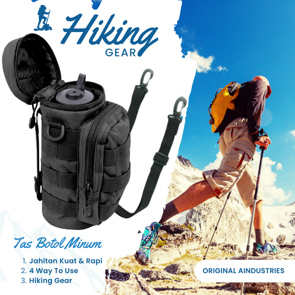 Tempat Botol Minum Sepeda Tactical | Tas Gantung Army Outdoor