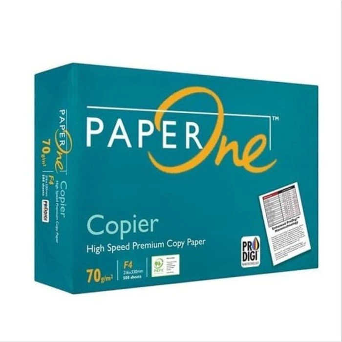 

PAPERONE Kertas HVS Folio F4 75 Gram 1 Rim Isi 500 Lembar Putih Paper Print Fotocopy