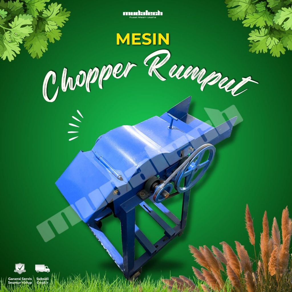 Mesin Pencacah Rumput Ranting Chopper Rumput Sedot Pakan Ternak Multifungsi
