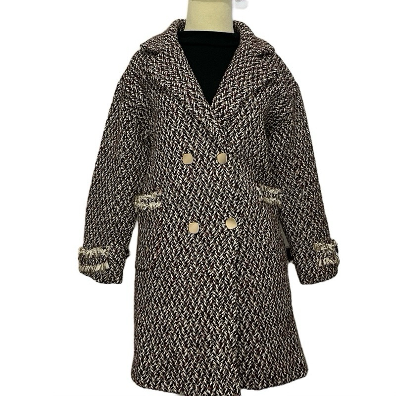 Preloved Long Tweed Coat