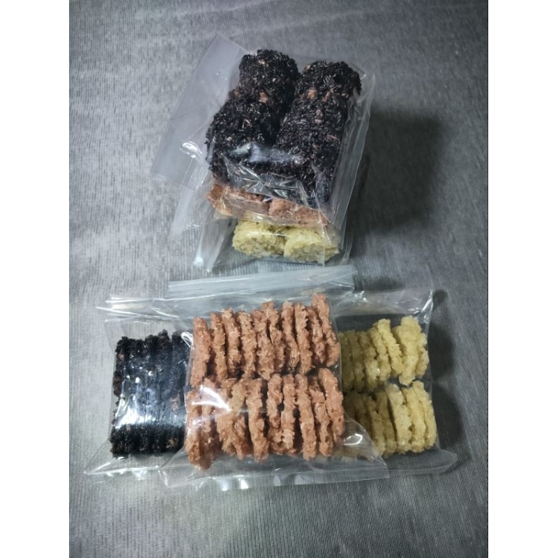 

rengginang mentah besar renyah gurih rasa bawang terasi dan ketan hitam gratis bubble wrap dan kardus
