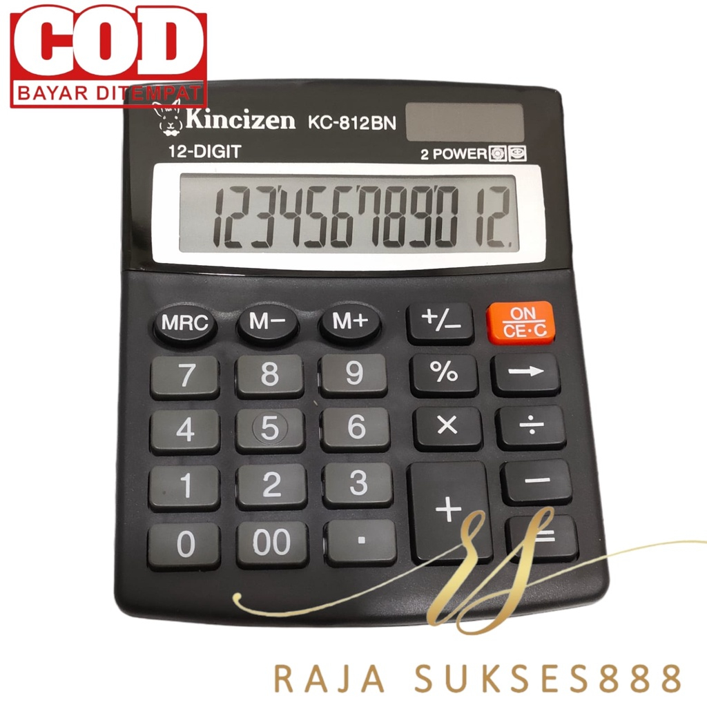 

RB KALKULATOR 12 DIGIT ANGKA MERK TYPE SDC-812 BN DAN NEW MERK KINCI