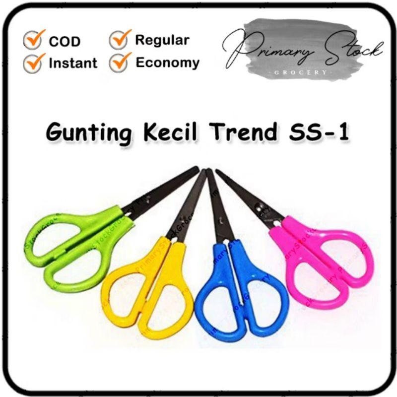 

Gunting kecil / gunting kertas merk TREND gunting anak tk paud stainles steel tajam kuat