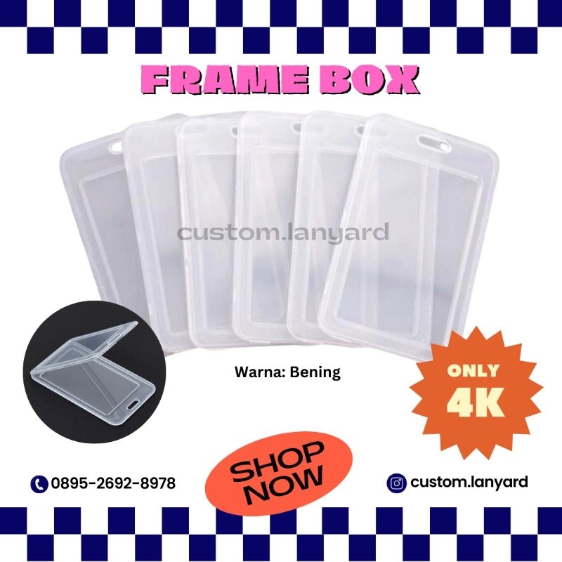 

Frame ID Card Box/Cover/Tertutup/Anti air/Plastik