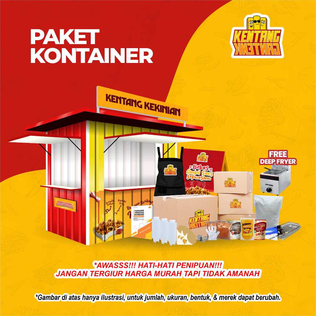 

Paket Usaha Makanan French Fries - Paket Kontainer