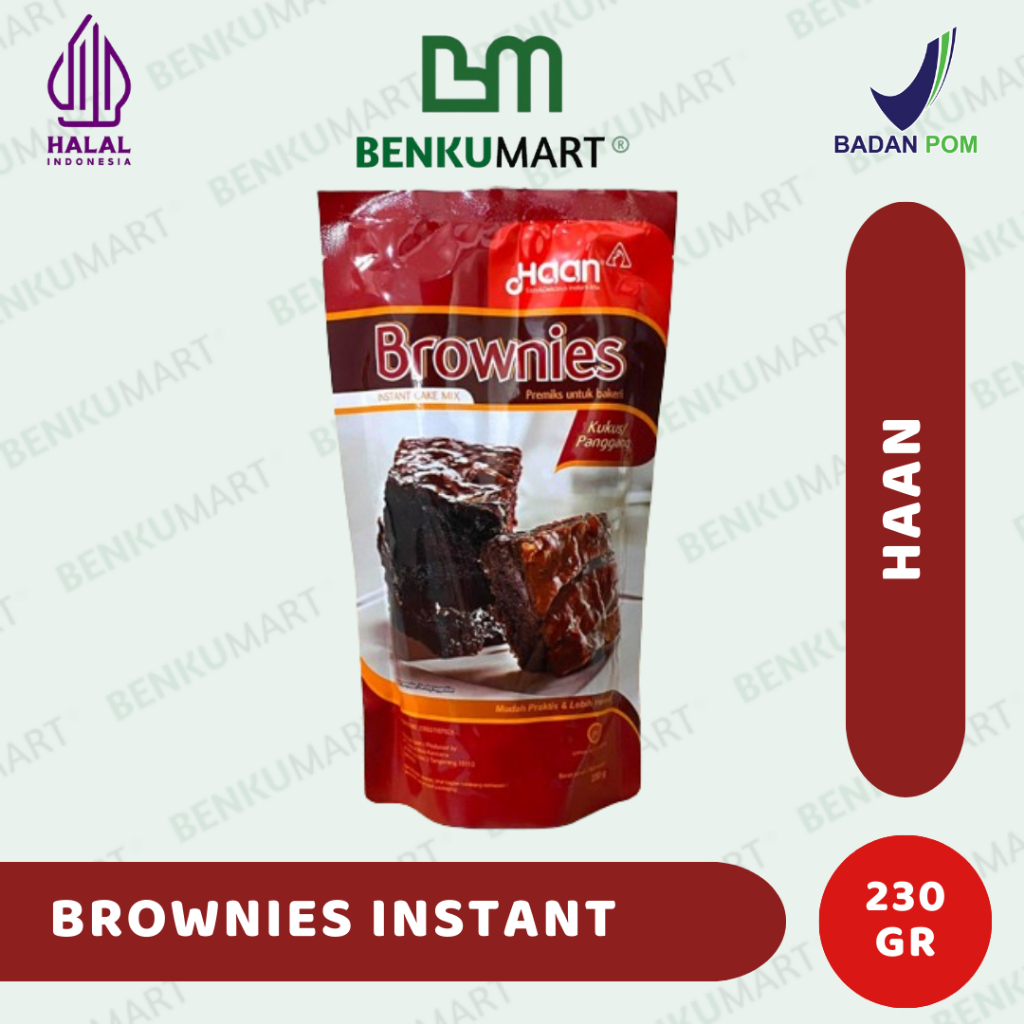 

Haan Brownies instant Pouch 230 gr | Brownis Instant Premiks
