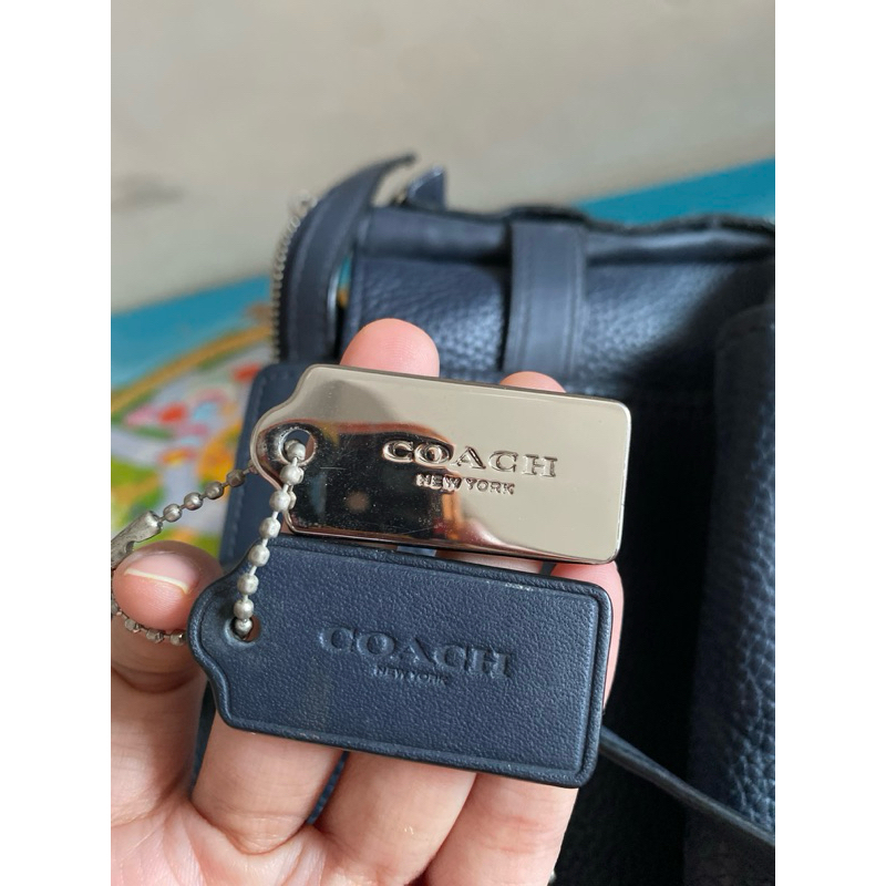 

PRELOVED COACH Tag ORI navy & silver plat (take all)