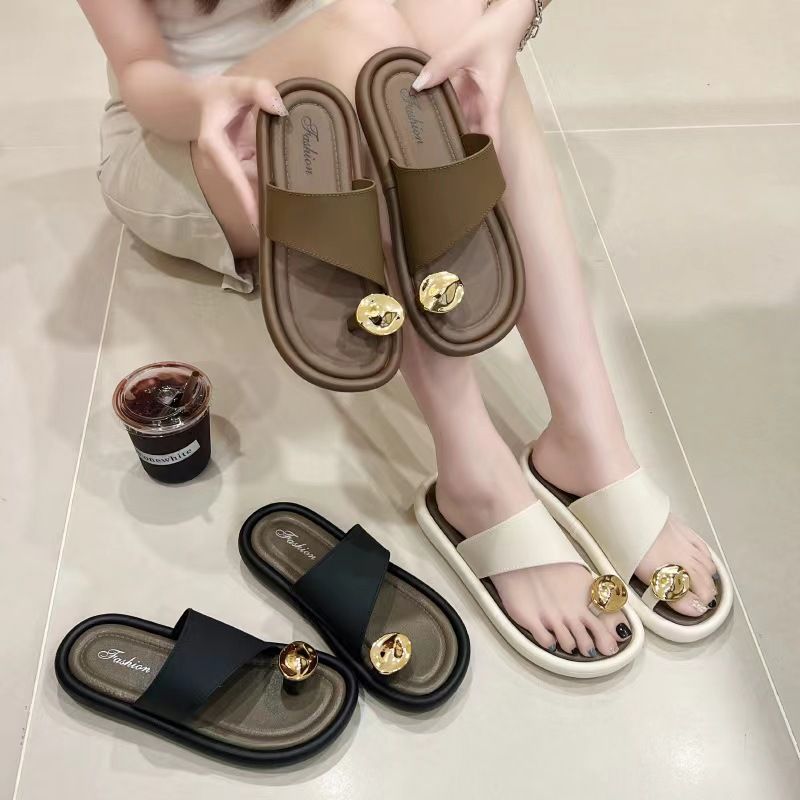 Sandal Wanita Flat Sandal  Anti Slip/ Sandal Slip / Sandal Fashion