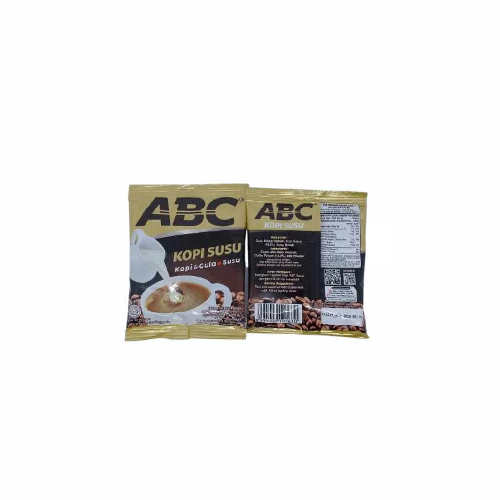 

Kopi ABC - Kopi + gula + susu 30g | Isi 10 pcs